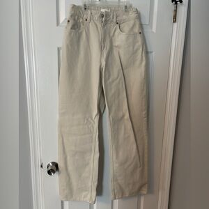 H&M Cream Colored Jeans